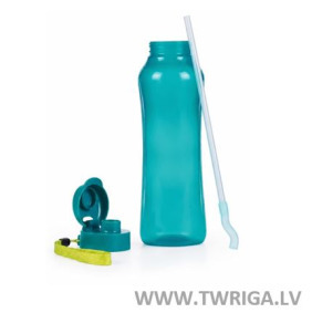 Бутылка AQUAVIBE с соломинкой и ремешком (Green)